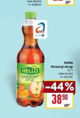 Billa Hello Ovocný sirup 0,7l nabídka