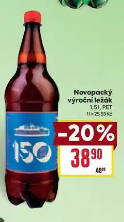 Billa Novopacký výroční ležák 1,5l, PET nabídka