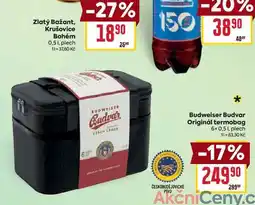 Billa Budweiser Budvar Originál termobag 6x 0,51, plech nabídka