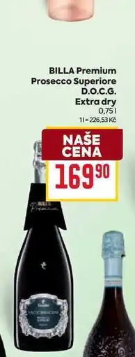 Billa BILLA Premium Prosecco Superiore D.O.C.G. Extra dry 0,75l nabídka