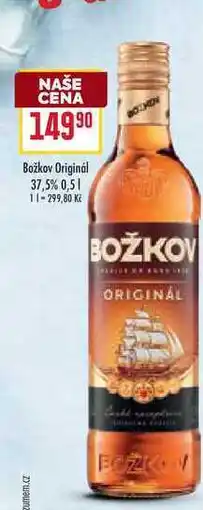 Billa Božkov Originál 37,5% 0,5l nabídka