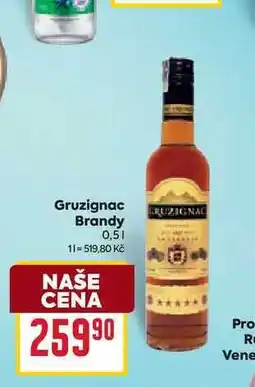 Billa Gruzignac Brandy 0,5l nabídka
