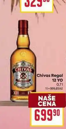 Billa Chivas Regal 12 YO 0,7l nabídka