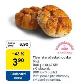 Tesco Tiger staročeská houska, 65 g nabídka