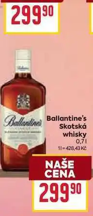 Billa Ballantine's Skotská whisky 0,7l nabídka