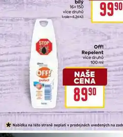 Billa Off! Repelent více druhů 100 ml nabídka