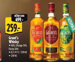 Albert Grant's Whisky nabídka
