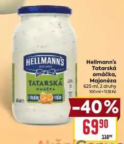 Billa Hellmann's Tatarská omáčka, Majonéza 625 ml nabídka