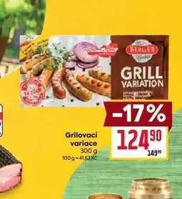 Billa Grilovací variace 300 g nabídka