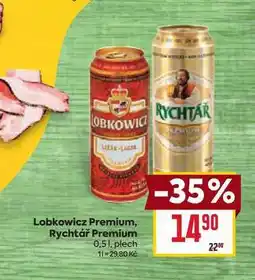 Billa Lobkowicz Premium, Rychtář Premium 0,51, plech nabídka