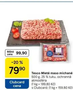 Tesco Tesco Mleté maso míchané, 500 g. 25 % tuku nabídka