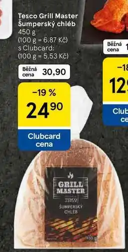 Tesco Tesco Grill Master Sumperský chléb, 450 g nabídka