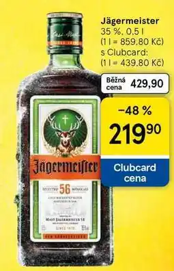 Tesco Jägermeister 35%, 0,5 l nabídka