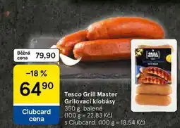 Tesco Tesco Grill Master Grilovací klobásy, 350 g nabídka