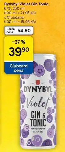 Tesco Dynybyl Violet Gin Tonic 6%, 250 ml nabídka