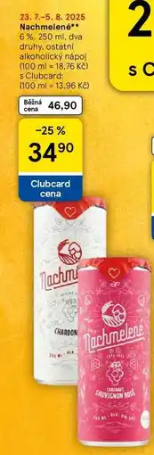 Tesco Nachmelené 6%, 250 ml, dva druhy nabídka