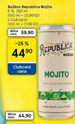 Tesco Božkov Republica Mojito 6%, 250 ml nabídka