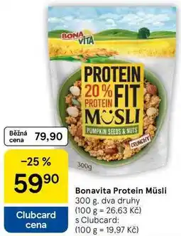 Tesco Bonavita Protein Müsli, 300 g, dva druhy nabídka