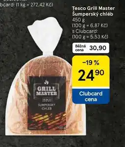 Tesco Tesco Grill Master Šumperský chléb, 450 g nabídka