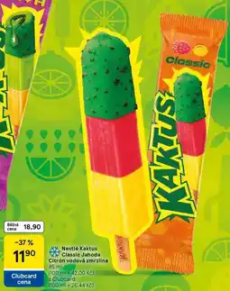 Tesco Nestlé Kaktus Classic Jahoda Citrón vodová zmrzlina, 45 ml nabídka