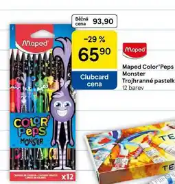Tesco Maped Color' Peps Monster Trojhranné pastelky, 12 barev nabídka