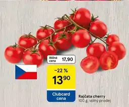Tesco Rajčata cherry, 100 g. volný prodej nabídka