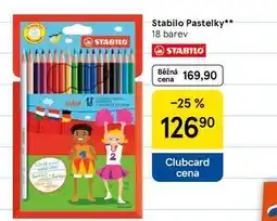 Tesco Stabilo Pastelky, 18 barev nabídka
