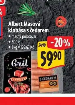 Albert Albert Masová klobása s čedarem 300 g nabídka