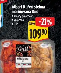 Albert Albert Kuřecí stehna marinovaná Duo 1 kg nabídka