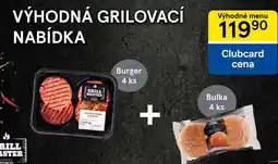 Tesco Výhodné menu Burger 4 ks + Bulka 4 ks nabídka