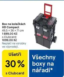 Tesco Box na kolečkách HD Compact, 49.5 x 36 x 71 cm nabídka