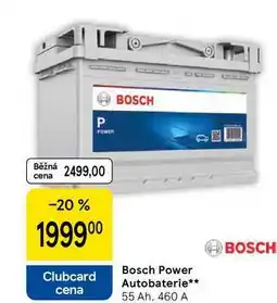 Tesco Bosch Power Autobaterie, 55 Ah, 460 A nabídka