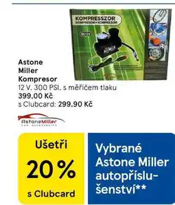 Tesco Astone Miller Kompresor, 12 V, 300 PSI, s měřičem tlaku nabídka