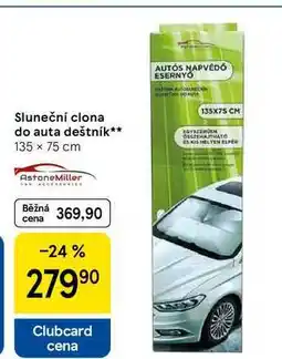 Tesco Sluneční clona do auta deštník, 135 x 75 cm nabídka