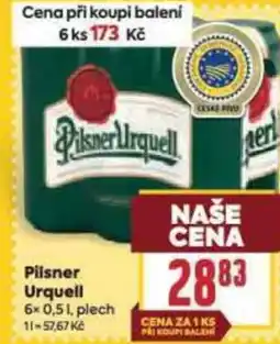 Billa Pilsner Urquell nabídka