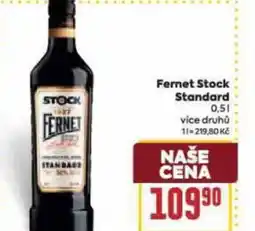 Billa Fernet Stock Standard nabídka