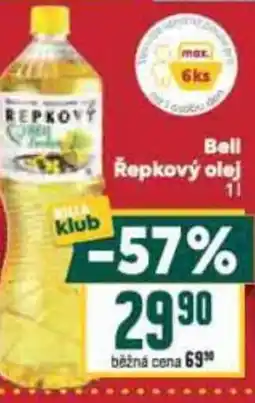 Billa Bell Řepkový olej nabídka