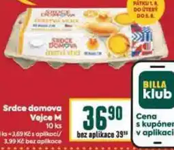 Billa Srdce domova Vejce M nabídka
