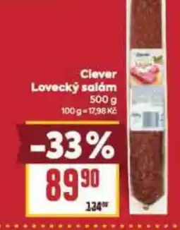 Billa Clever Lovecký salám nabídka