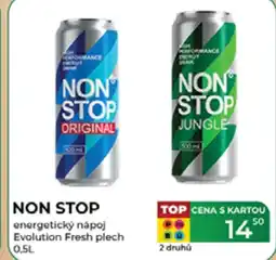 Tamda Foods NON STOP energetický nápoj Evolution Fresh plech nabídka