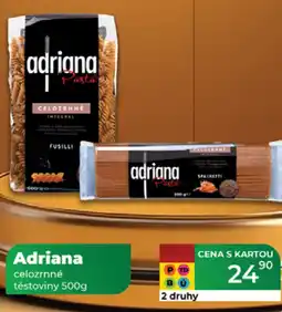 Tamda Foods Adriana celozrnné těstoviny nabídka