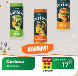 Tamda Foods Curiosa džus nabídka