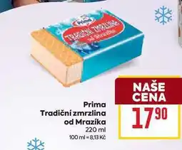 Billa Prima Tradiční zmrzlina od Mrazíka 220 ml nabídka