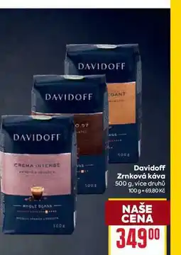 Billa Davidoff Zrnková káva 500 g nabídka