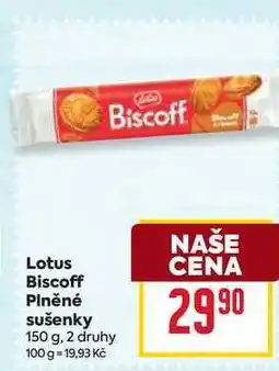 Billa Lotus Biscoff Plněné sušenky 150 g nabídka
