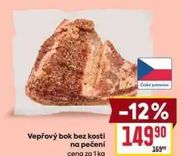 Billa Vepřový bok bez kosti na pečení cena za 1 kg nabídka