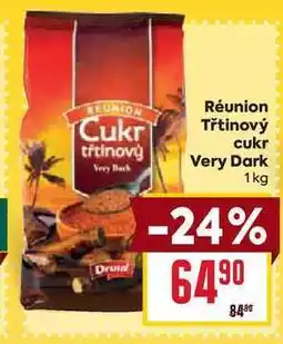 Billa Réunion Třtinový cukr Very Dark 1kg nabídka