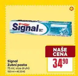 Billa Signal Zubní pasta 75 ml nabídka
