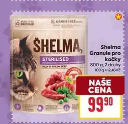 Billa Shelma Granule pro kočky 800 g nabídka