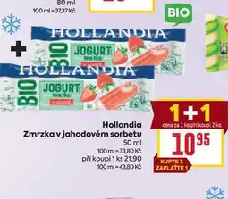 Billa Hollandia Zmrzka v jahodovém sorbetu 50 ml nabídka